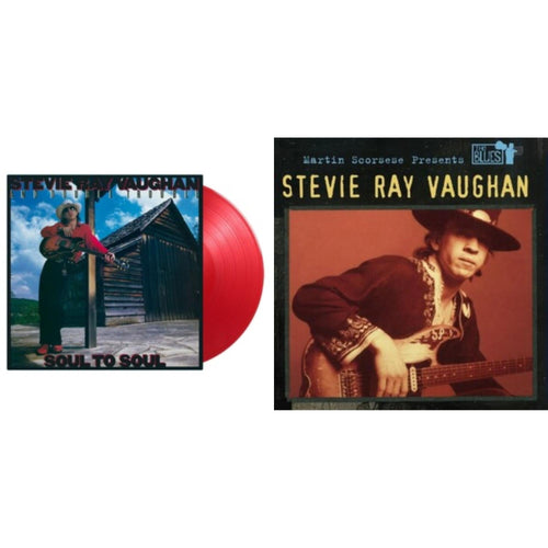 Stevie Ray Vaughan - Martin Scorsese Presents The Blues (Translucent Blue Vinyl/2LP) & Soul To Soul (180G/Translucent Red LP Vinyl) Bundle Music