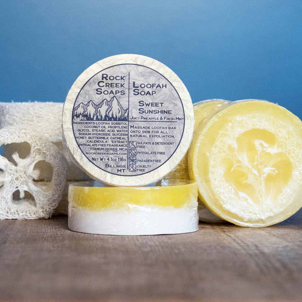 LOOFAH SOAP | Sweet Sunshine Rock Creek Soaps