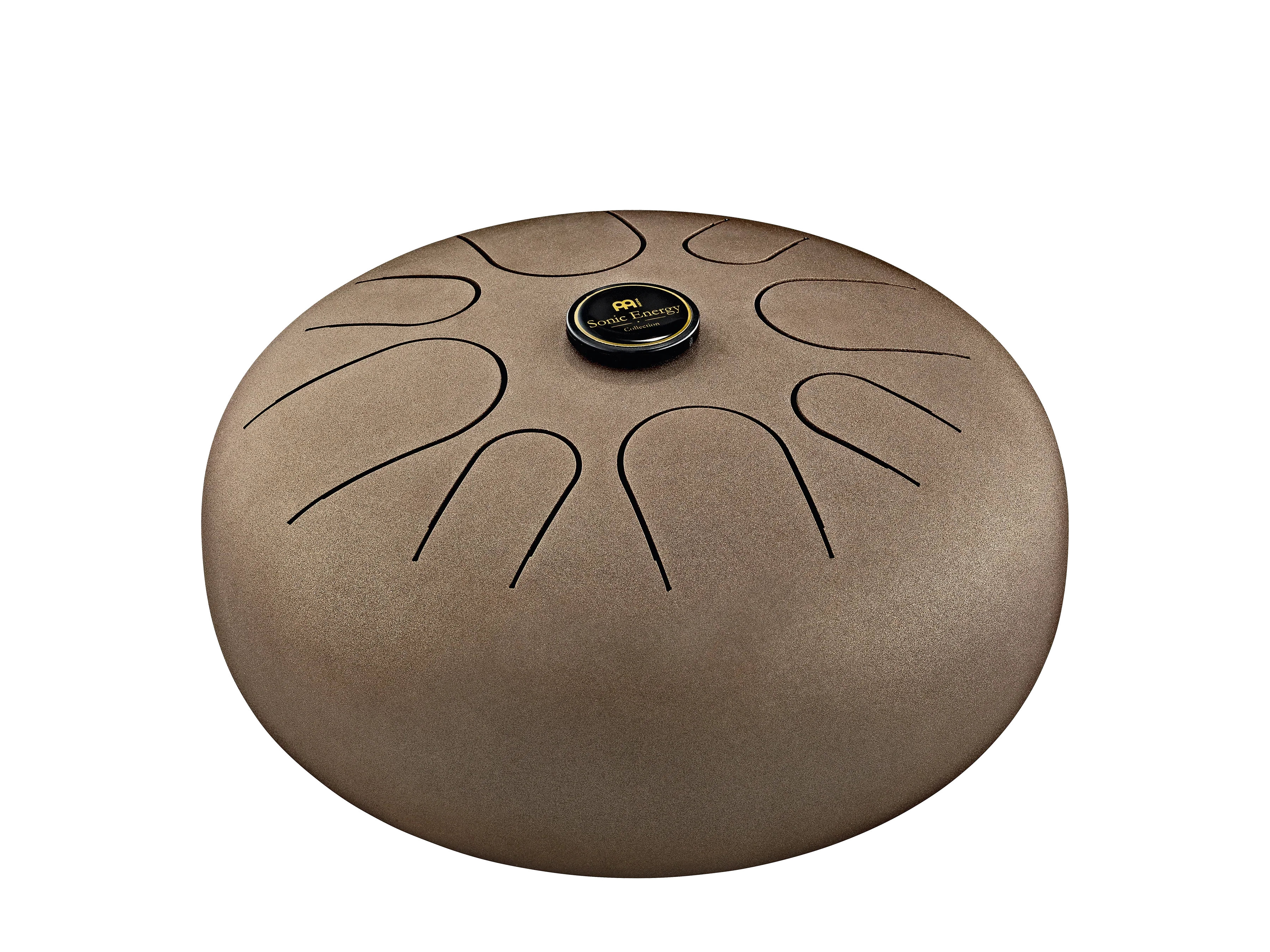 12" Steel Tongue Drum, A Minor, Vintage Brown Utah Energy Healing Center