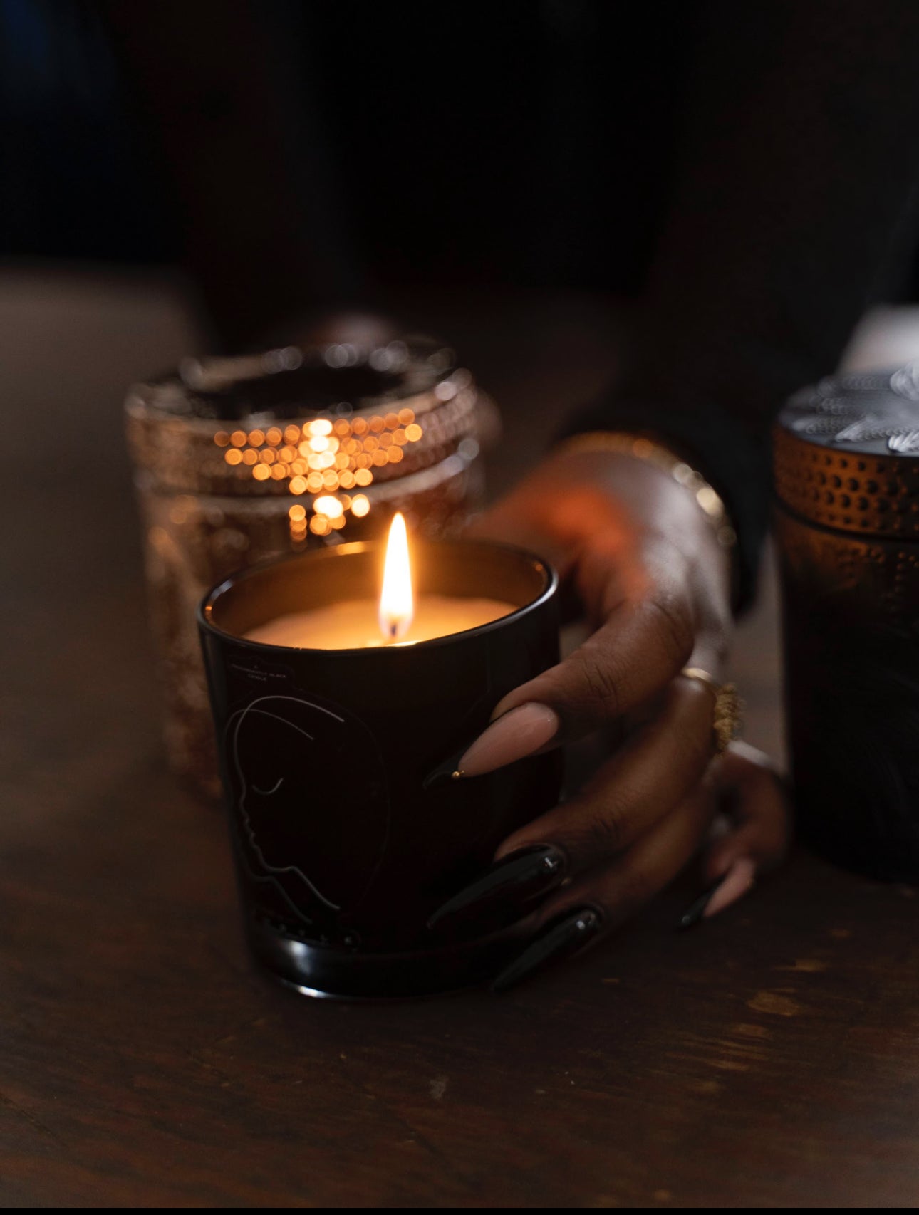 A SUBTLE CANDLE - ORIGINAL ARTWORK Predominantly Black