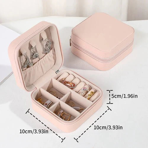 Portable Mini Jewelry Storage Box Travel Organizer Jewelry Case Fashion Hut Jewelry