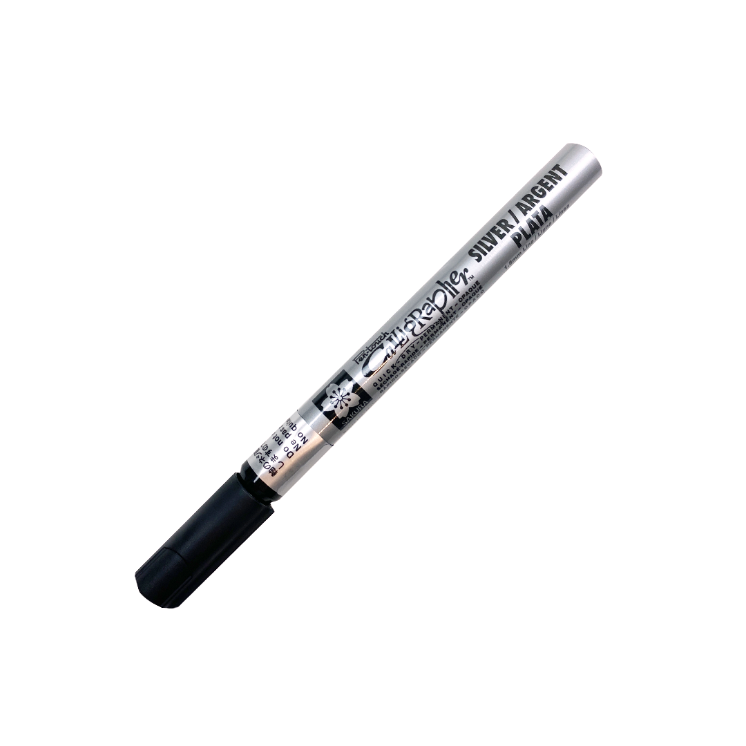 Sakura Pen Touch 1.8mm Metallic Silver ShopSketchBox