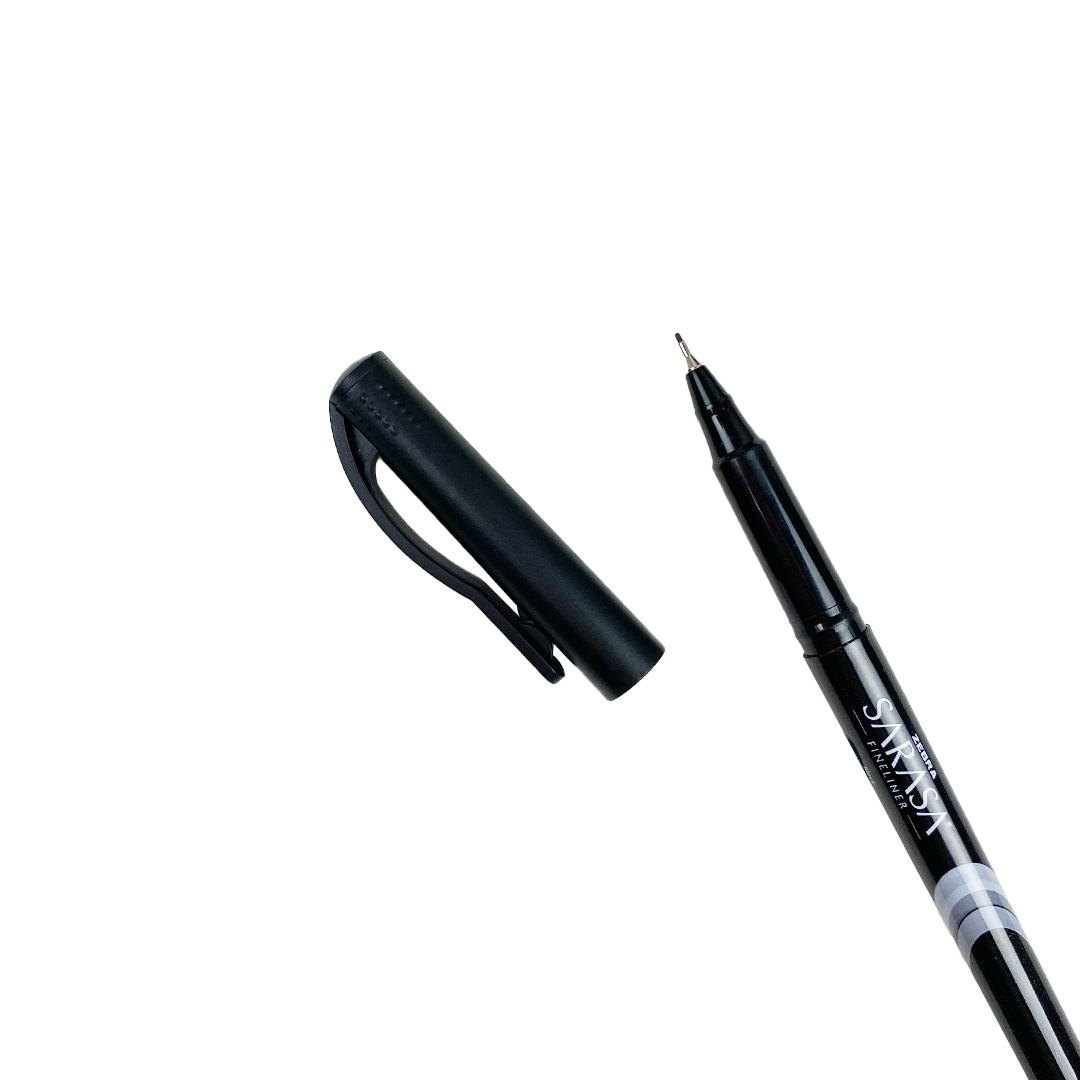Zebra Sarasa - Black .8m ShopSketchBox