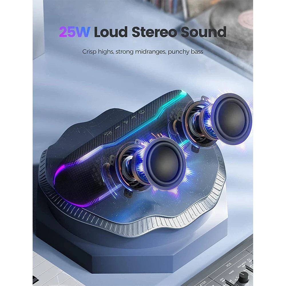 25W Bluetooth Speaker IPX7 Waterproof Speaker Electronics Den