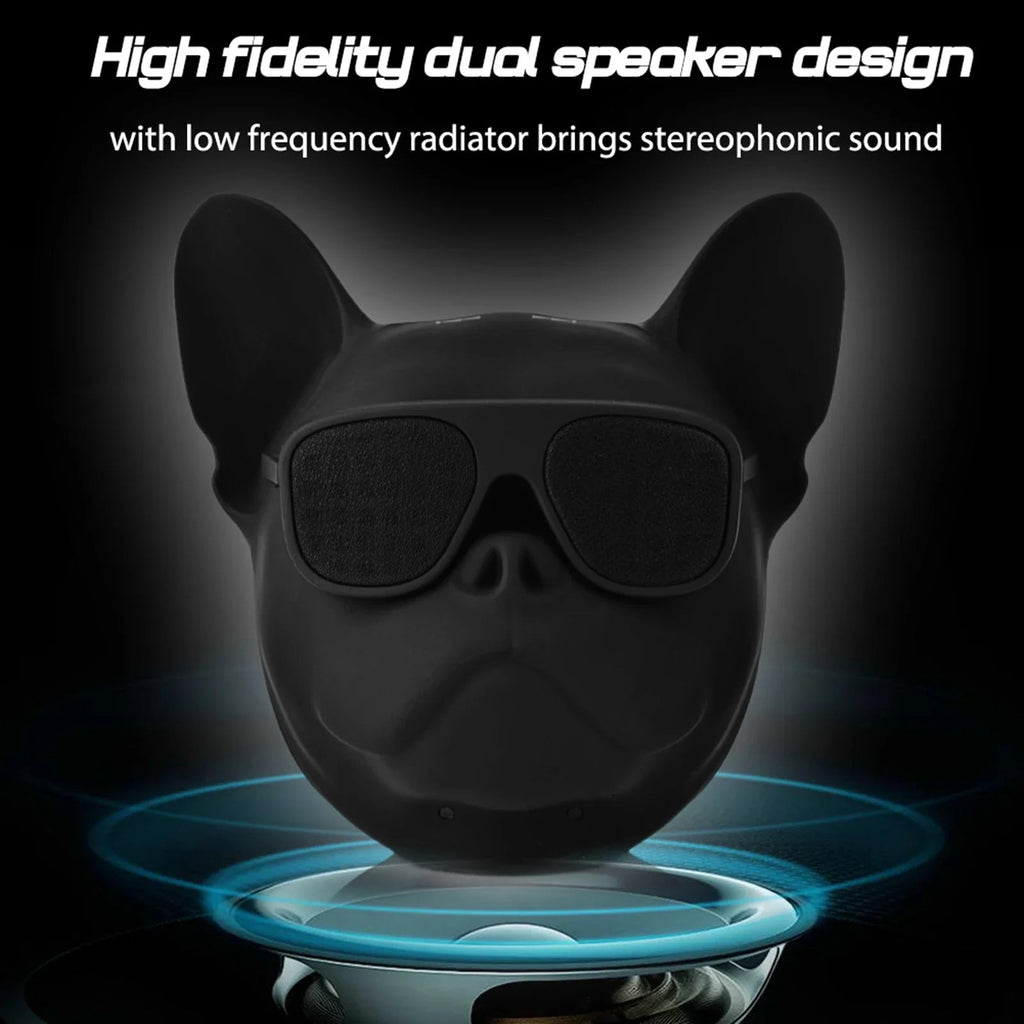 Portable Bluetooth Speaker Dog Shaped Stereo Subwoofer Electronics Den