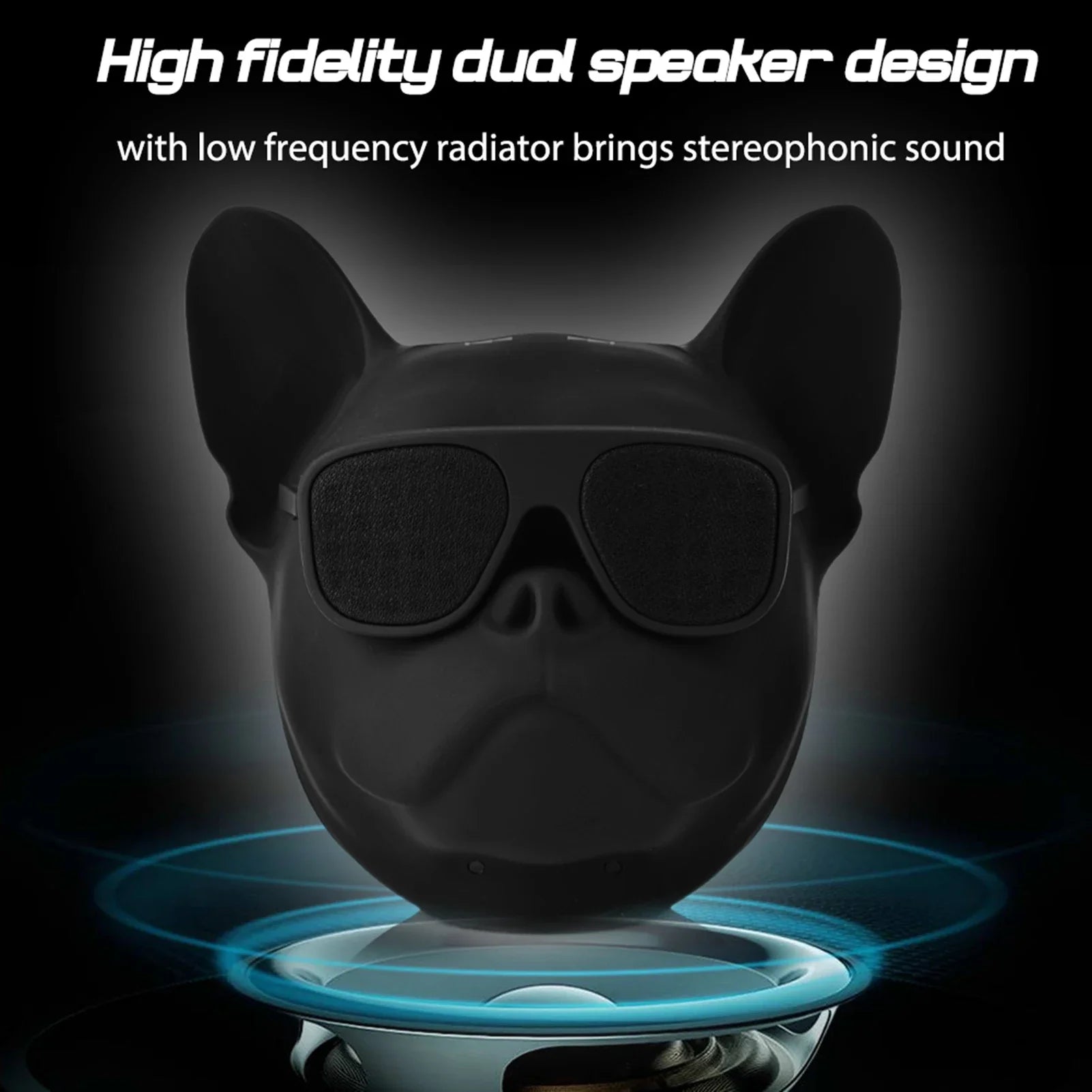 Portable Bluetooth Speaker Dog Shaped Stereo Subwoofer Electronics Den