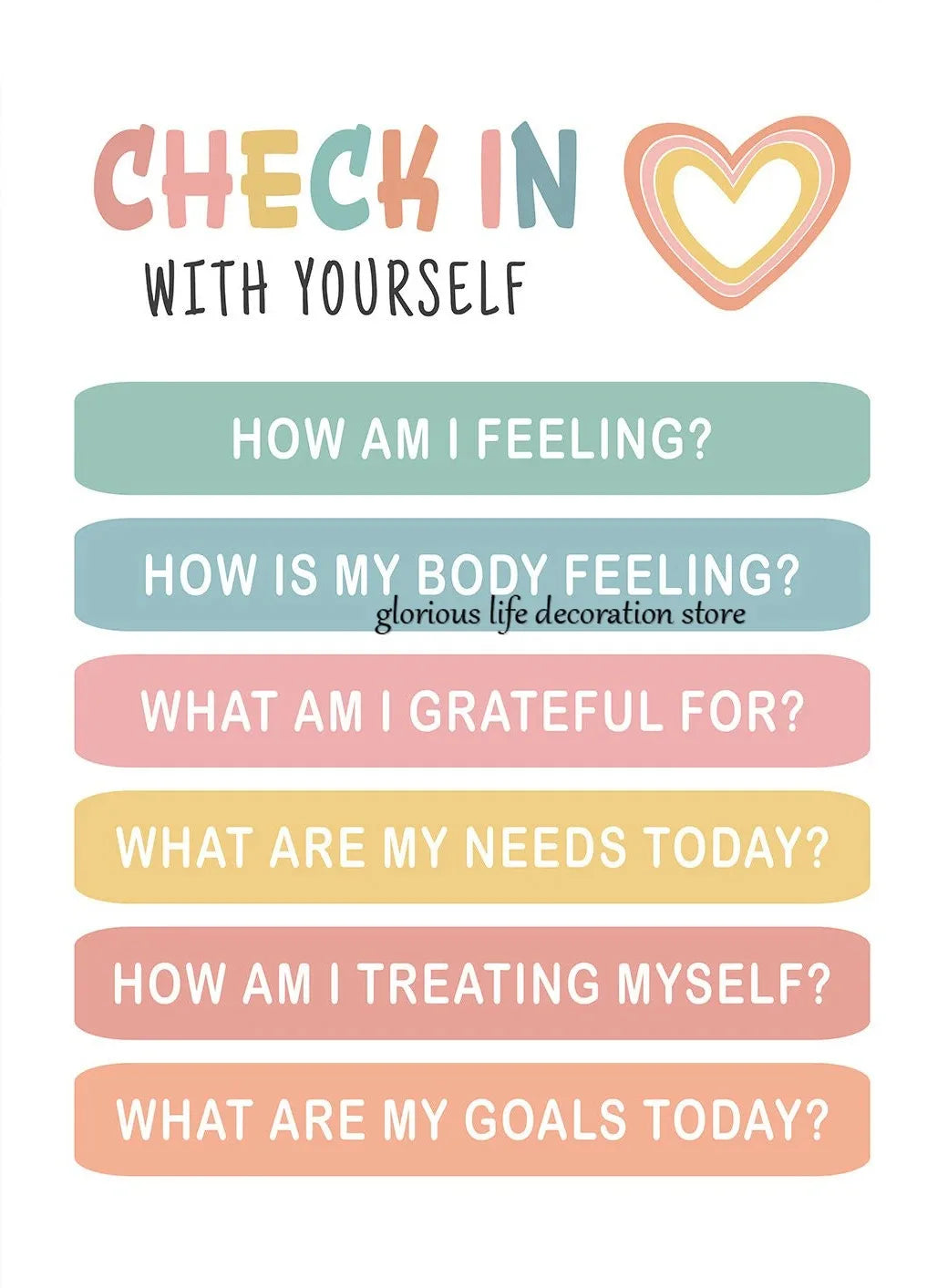 Mental Health Coping Skills Poster Poster Print Canvas Painting Wall Art Picture for School Kids Calming Corner Decor NeuroVibe Shop