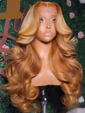 Honey Blonde 13X6 HD Transparent Lace Front Wigs Pre Plucked 13x4 Highlight Lace Frontal Wig Human Hair HOL stores