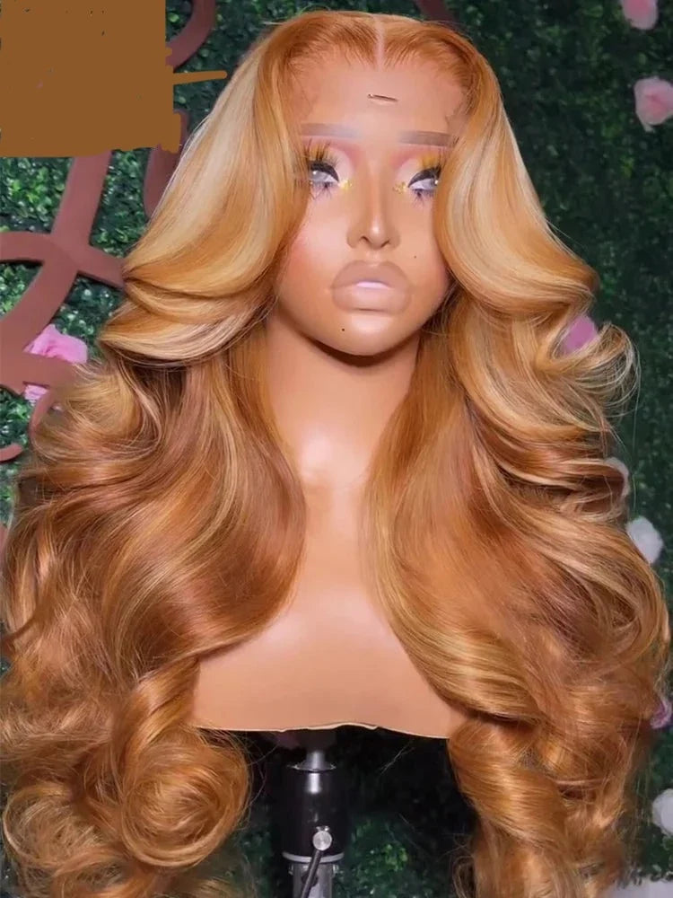 Honey Blonde 13X6 HD Transparent Lace Front Wigs Pre Plucked 13x4 Highlight Lace Frontal Wig Human Hair HOL stores