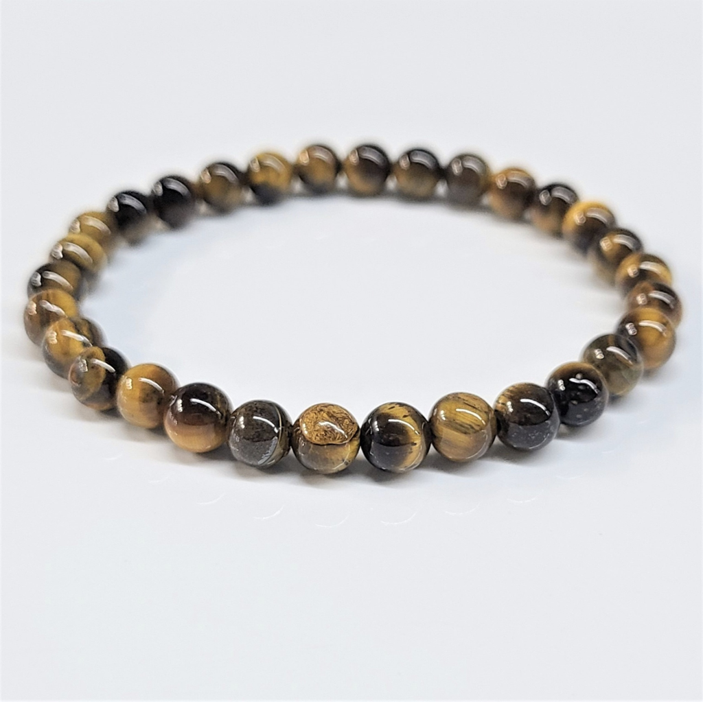 Tiger Eye Round Bead Bracelet - Courageous Clarity Sacred Crystals