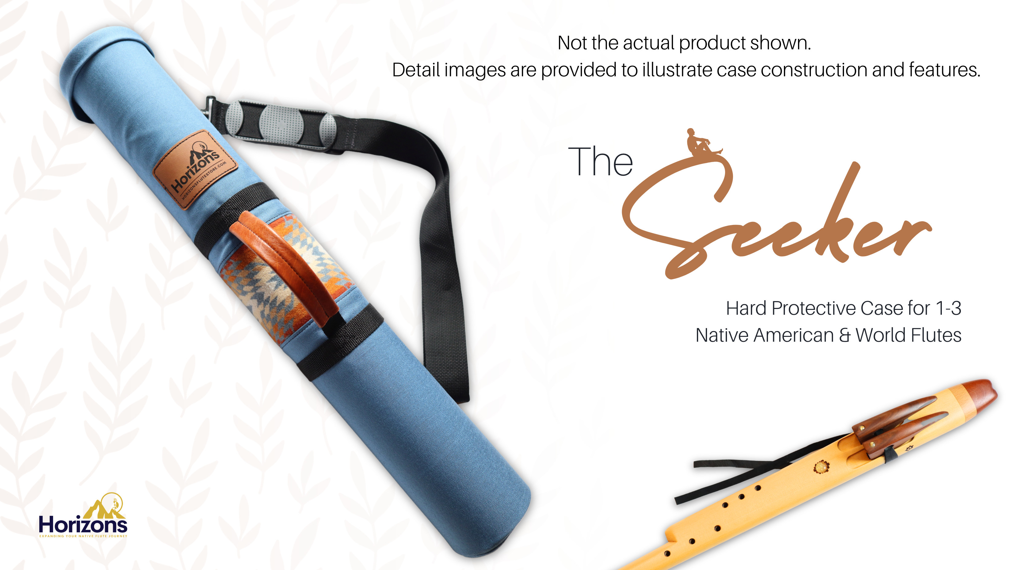 Seeker (Olive) Native Flute Case #ISSE4 | In-Stock Case [Holds 1-3 flutes] Horizons Flute Store