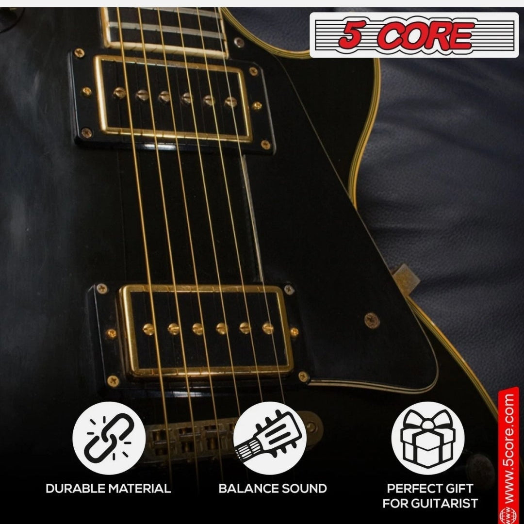 *5 Core Acoustic Guitar Strings Brass Heavy Duty Extra Light (.010–.048) High Carbon Steel Core Bright & Powerful Tone 6 String Set for All Acoustic Guitars - GS AC MindFreakArtistry