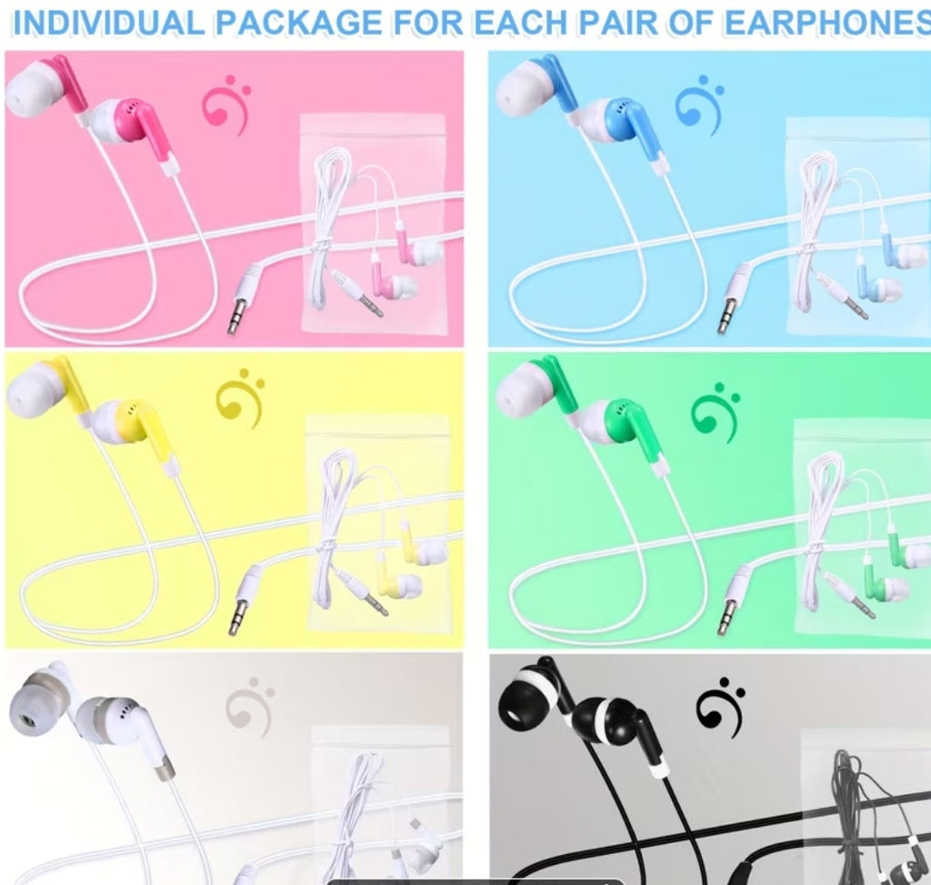 Earbuds - Wired - one set - individual MindFreakArtistry