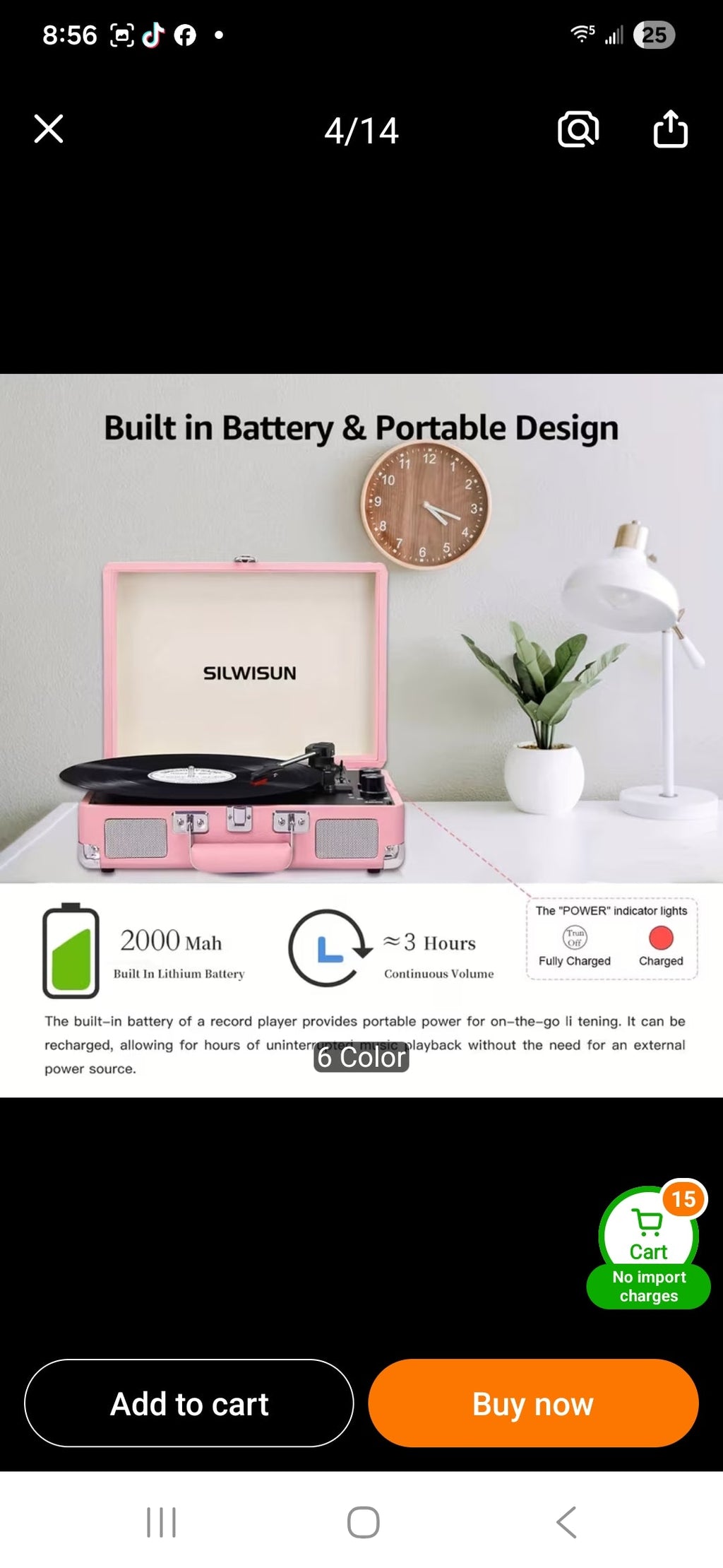 SILWISUN Vinyl Record Player - Portable Green MindFreakArtistry