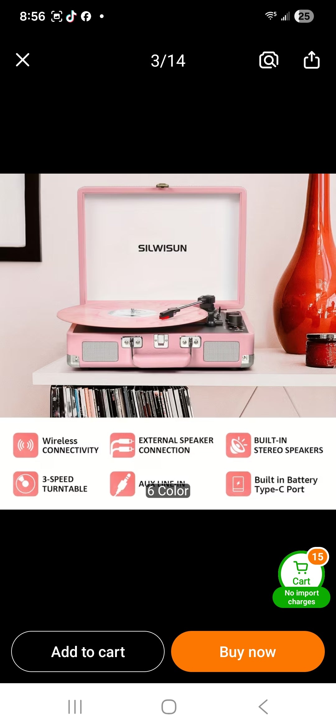 SILWISUN Vinyl Record Player - Portable Green MindFreakArtistry