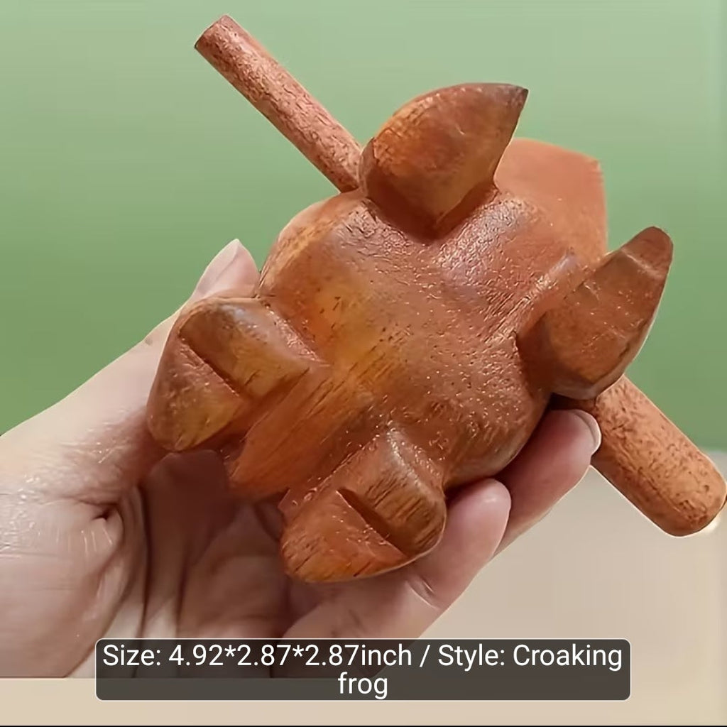 African Wooden Frog Percussion Instrument MindFreakArtistry