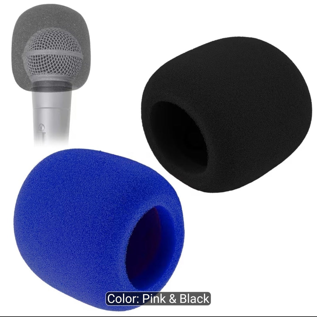 5Core Microphone Covers - 2pc - set of two - black and blue