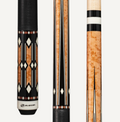 Players Light Coffee Birdseye & Imitation Bone Cue With Black Linen Wrap C.P.Dean Company