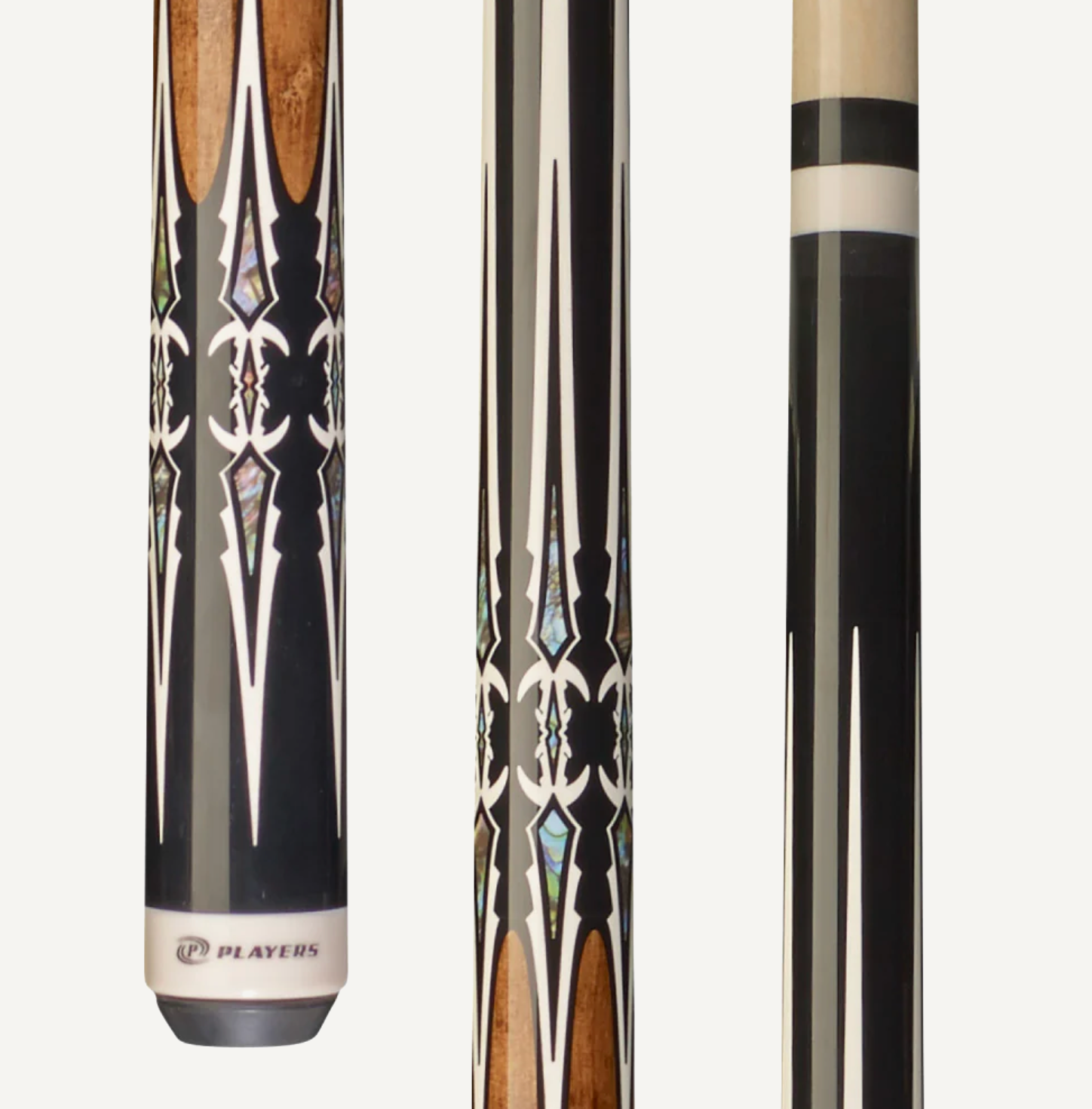 Players Black & Antique Maple Wrapless Cue C.P.Dean Company