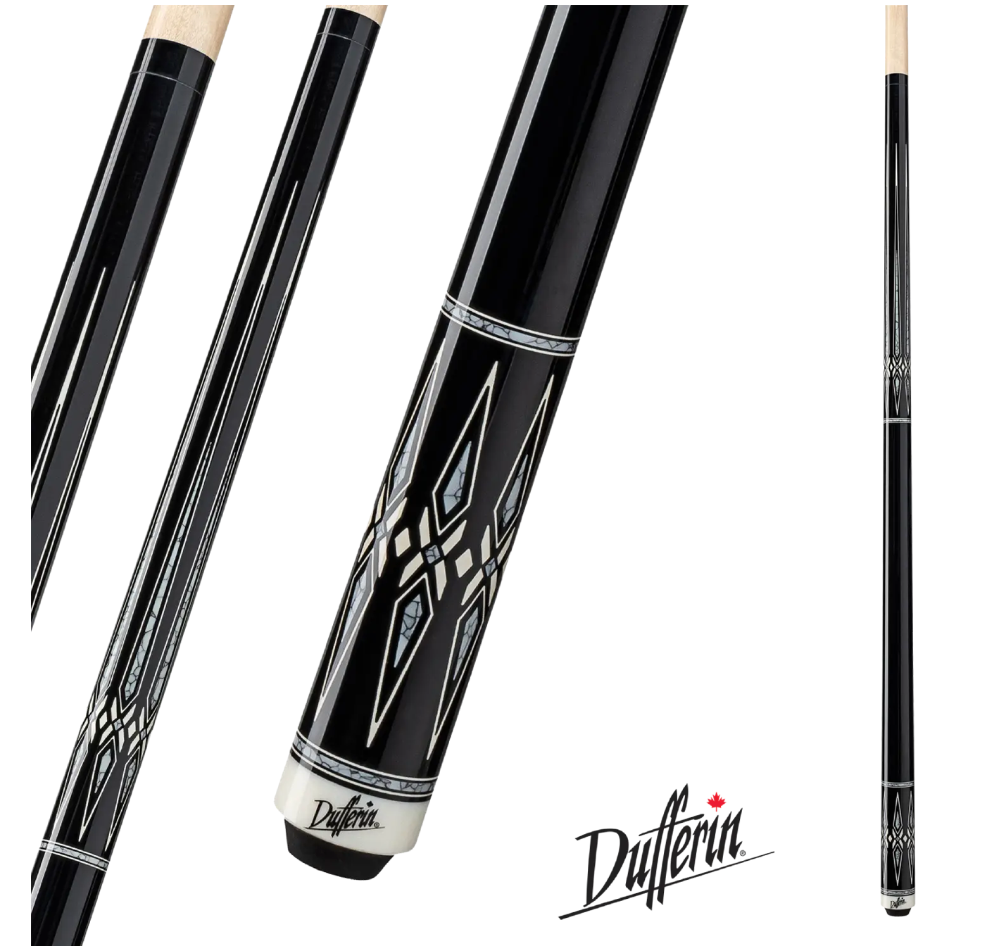 Dufferin Pool Cue Black And Blue C.P.Dean Company