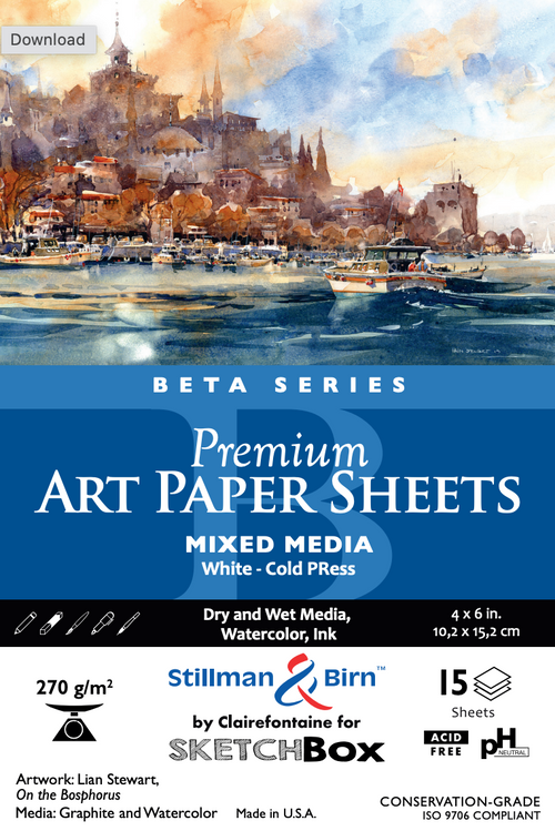Stillman & Birn Beta Cold Press Mixed Media Paper ShopSketchBox