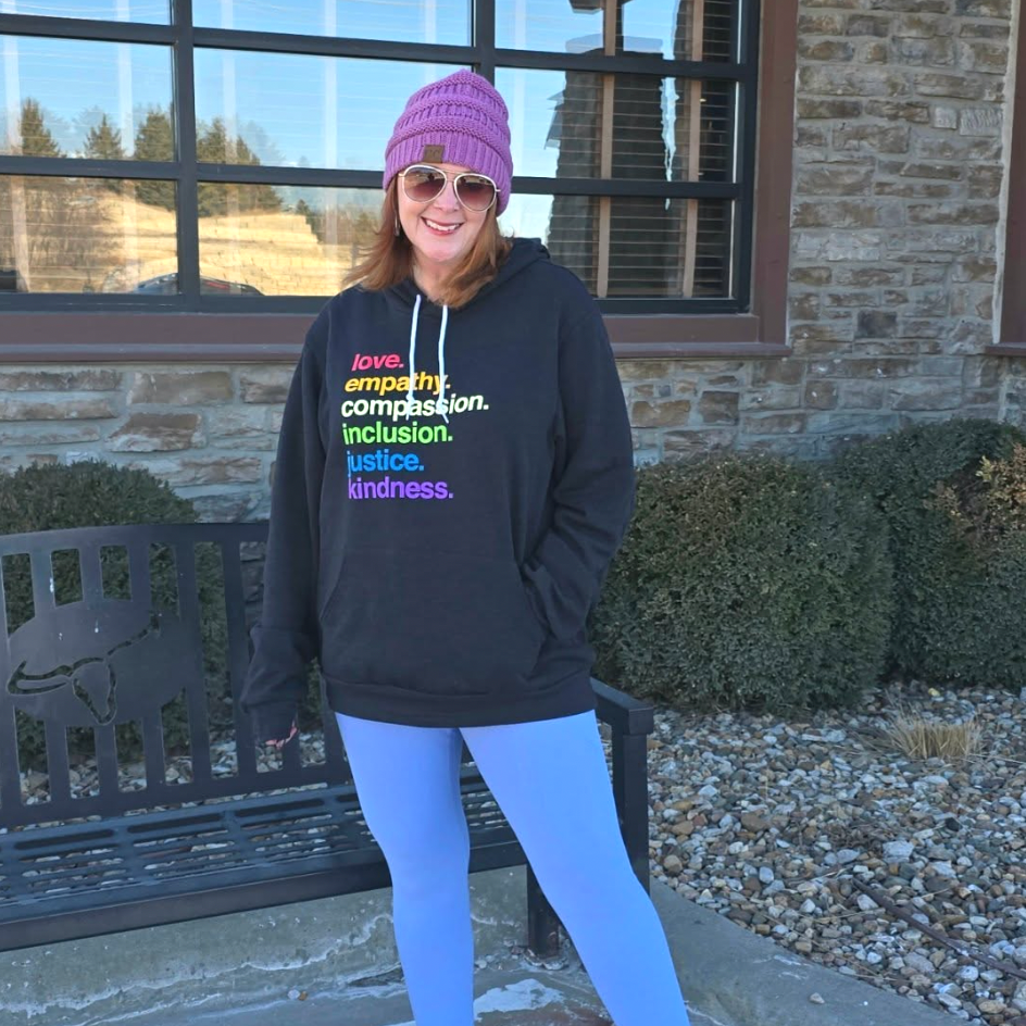 'Kindness Is' Pride Pullover Fleece Kind Cotton