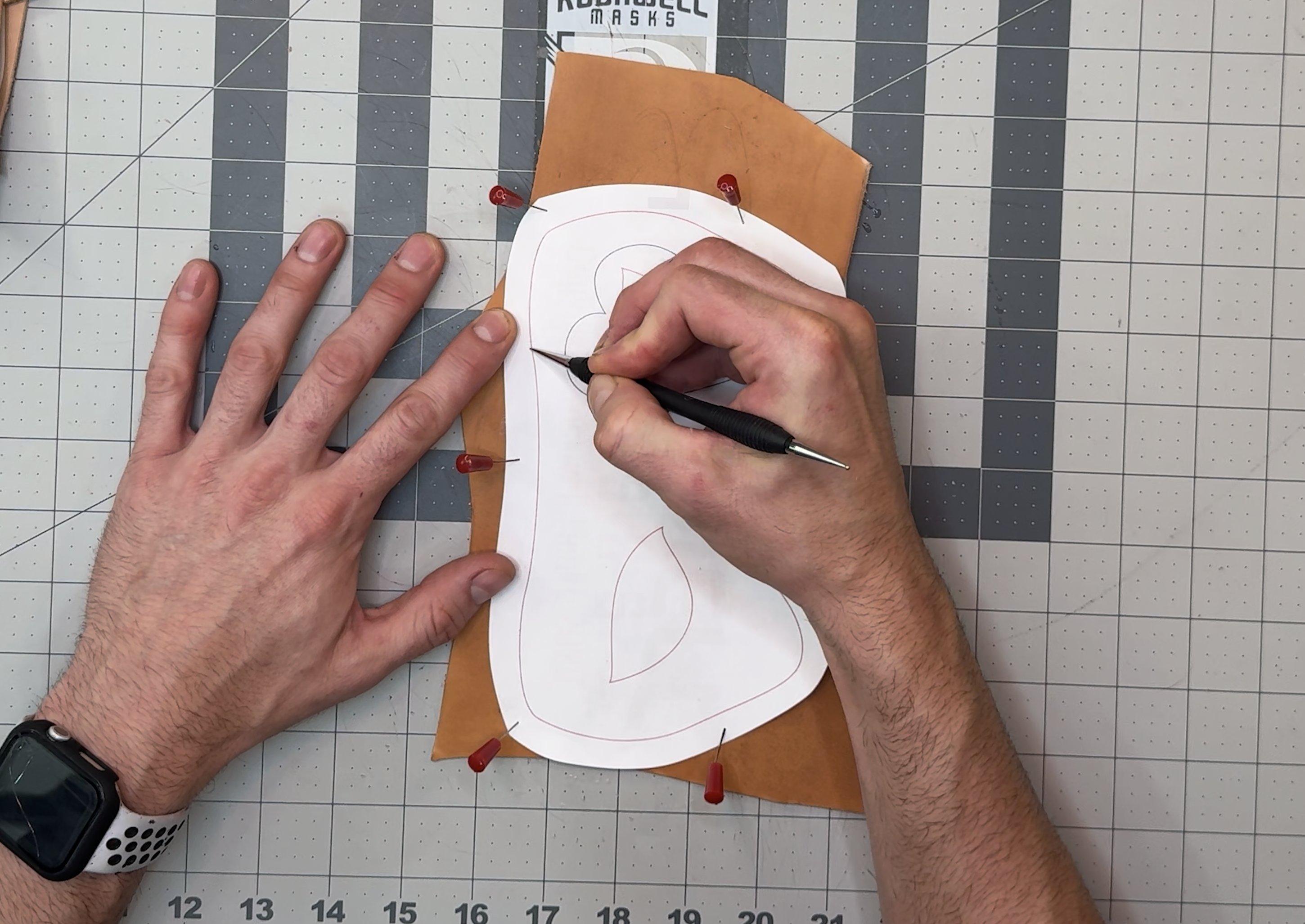 4-Pack Leather Masquerade Mask Printable Pattern Bundle Rockwell Masks