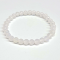 Chalcedony Round Bead Bracelet - Calming Tranquility Sacred Crystals