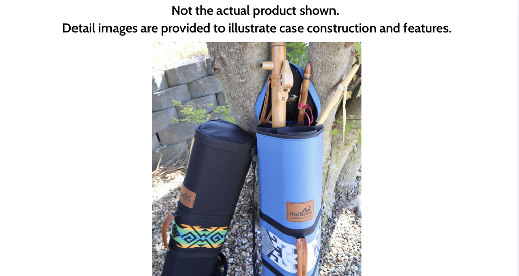 Navigator (Black) Native Flute Case #ISNA1 | In-Stock Case [Holds 5-8 flutes] Horizons Flute Store