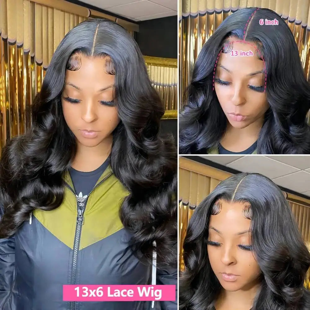 HD Transparent 13x4 13x6 Body Wave Lace Front Wig Pre Plucked 360 Lace Frontal Wig Human Hair Wigs For Women 4x4 Closure Wig HOL stores
