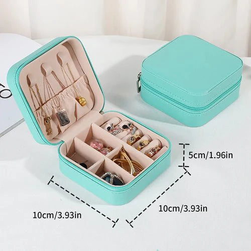 Portable Mini Jewelry Storage Box Travel Organizer Jewelry Case Fashion Hut Jewelry