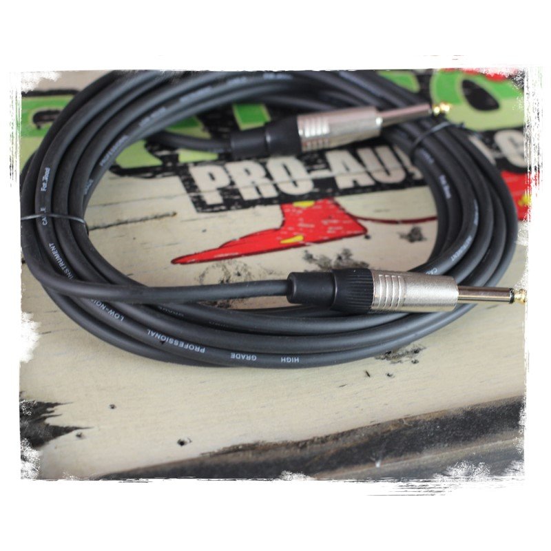 Guitar Cables (4 Pack) Instrument Cord by FAT TOAD | 24 AWG Patch Conductor for Electric or Acoustic Guitar, Bass, Amps, Keyboards & Pro-Audio DJ Recording Studio PA | 20FT 1/4 Inch Straight-End Wires GeekStands.com