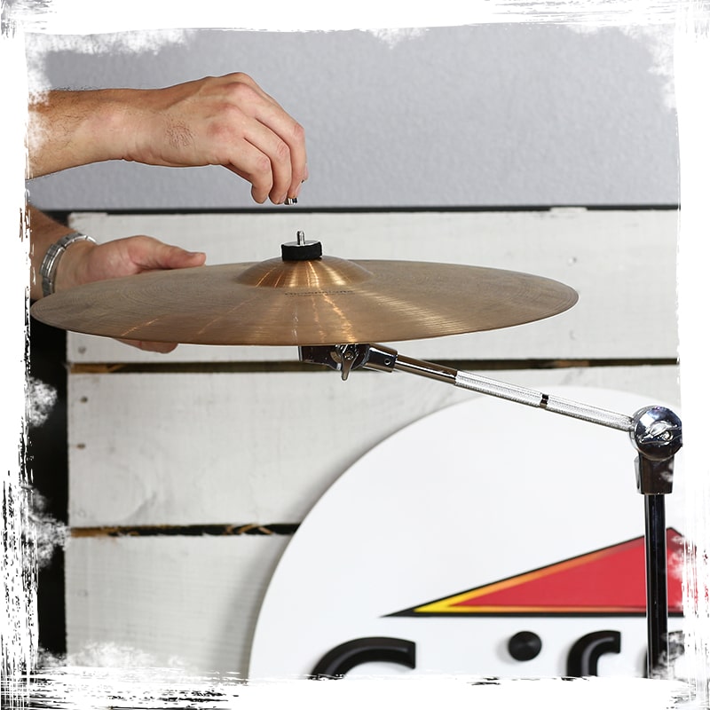 Cymbal Stand With Boom Arm by GRIFFIN (Pack of 2) | Drum Percussion Gear Hardware Set with Double Braced Legs | Counterweight Adapter for Mounting Heavy Duty Crash, Ride, Splash Cymbals For Drummers GeekStands.com