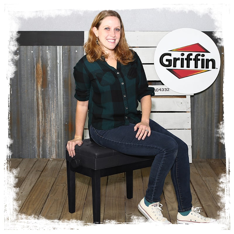 GRIFFIN Premium Antique Piano Bench | Adjustable Black Solid Wood Frame & PU Leather Padded Cushion | Vintage Ergonomic Musicians Keyboard Chair | Guitar Stool, Home Vanity Bench | Sheet Music Storage GeekStands.com