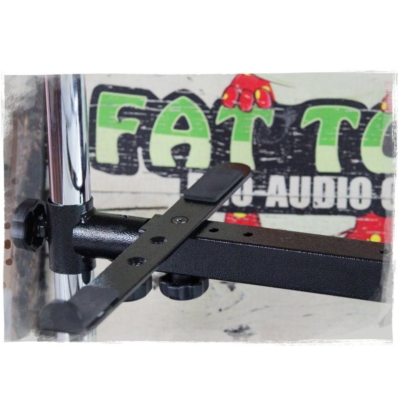 Double DJ Laptop Stand by FAT TOAD | 2 Tier PC Table Holder | Portable Computer Clamp Equipment Rack with Support Mounts for Music Studio Mixers, Controllers, Monitors, & Disc Jockey Booth Gear GeekStands.com