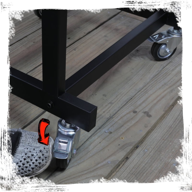 GRIFFIN Rack Mount Cart Stand & Top Mixer Platform 25U | Rolling Music Studio Booth Case Holder | Pro Audio Recording Cabinet Mount Rails | Sound Stage Equipment DJ Gear Display for Amplifier, Effects GeekStands.com