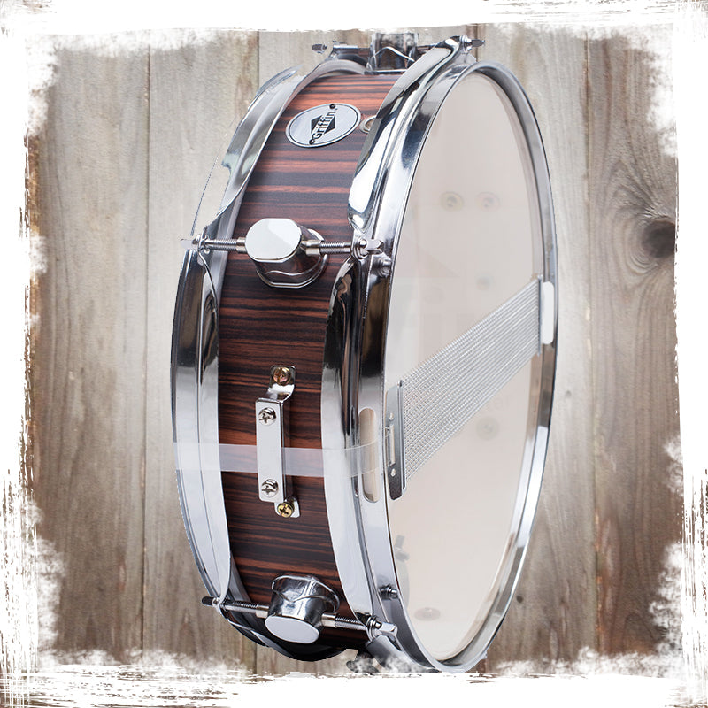 Piccolo Snare Drum 13" x 3.5" by GRIFFIN - 100% Poplar Wood Shell with Black Hickory Finish & Coated Drum Head - Drummers Deluxe Percussion GeekStands.com