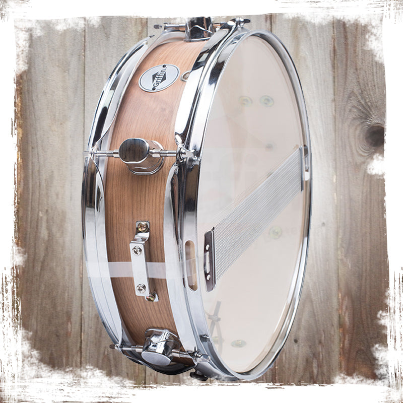 Piccolo Snare Drum 13" x 3.5" by GRIFFIN - 100% Poplar Shell with Oak Wood Finish & Coated Drum Head - Professional Marching Drummers Percussion GeekStands.com
