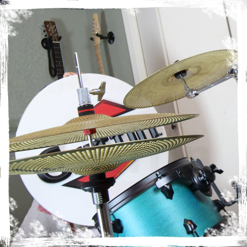 GRIFFIN Hi-Hat Clutch Mount Deluxe Version | Alloy Metal Speed Threads | Universal Holder to Fit Most Hi-Hat Cymbals,  Rods & Hihat Stands | Red locking Nut GeekStands.com