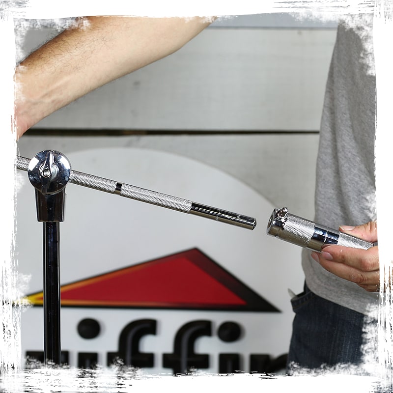 Cymbal Stand With Boom Arm by GRIFFIN (Pack of 2) | Drum Percussion Gear Hardware Set with Double Braced Legs | Counterweight Adapter for Mounting Heavy Duty Crash, Ride, Splash Cymbals For Drummers GeekStands.com