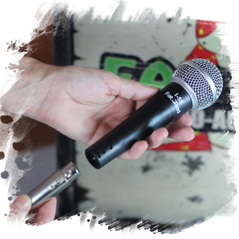 Dynamic Vocal Microphones with Clips (2 Pack) FAT TOAD - Cardioid Handheld, Unidirectional Mic - Singing Wired Microphone for Music Stage Instrument GeekStands.com