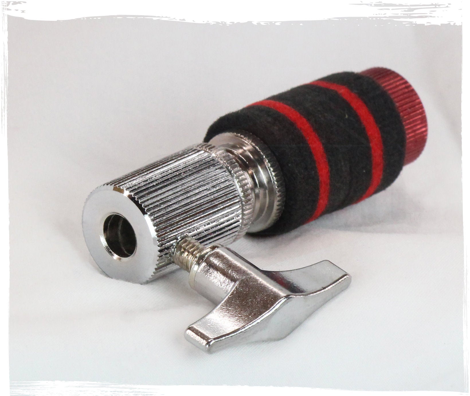 GRIFFIN Hi-Hat Clutch Mount Deluxe Version | Alloy Metal Speed Threads | Universal Holder to Fit Most Hi-Hat Cymbals,  Rods & Hihat Stands | Red locking Nut GeekStands.com