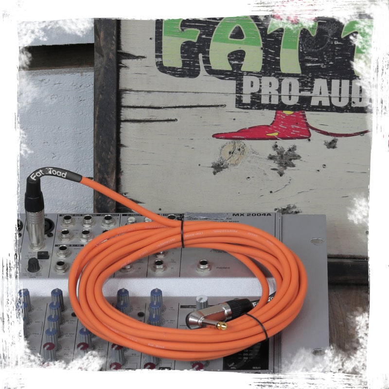 Guitar Cables (6 Pack) Right Angled Instrument Cord by FAT TOAD | 20FT 1/4 Quarter Inch Straight-End 20 GA Wires for Electric Guitar Pedal, Bass, Keyboards, Speaker Amplifier & Audio Studio Recording GeekStands.com