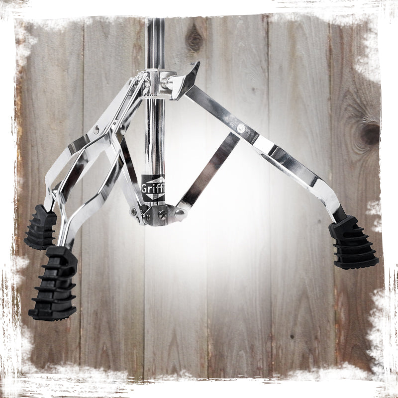 Snare Drum Stand by GRIFFIN - Deluxe Percussion Hardware Base Kit - Double Braced, Light Weight Mount for Standard Snares, Tom Drums & Practice Pad GeekStands.com