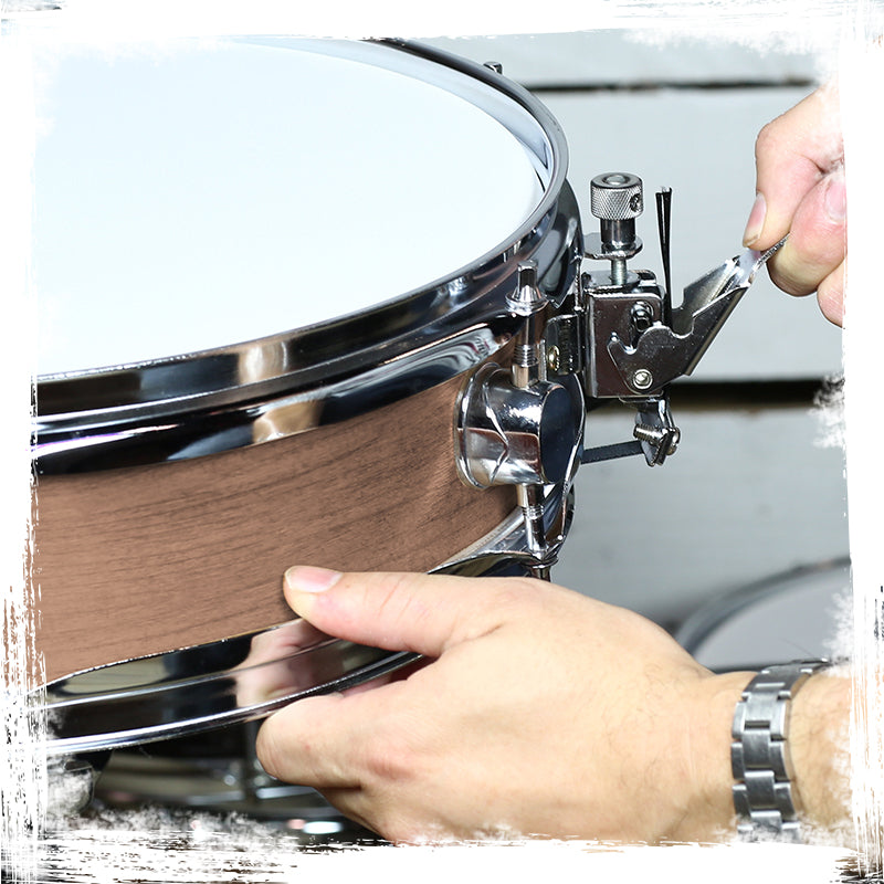 Piccolo Snare Drum 13" x 3.5" by GRIFFIN - 100% Poplar Shell with Oak Wood Finish & Coated Drum Head - Professional Marching Drummers Percussion GeekStands.com