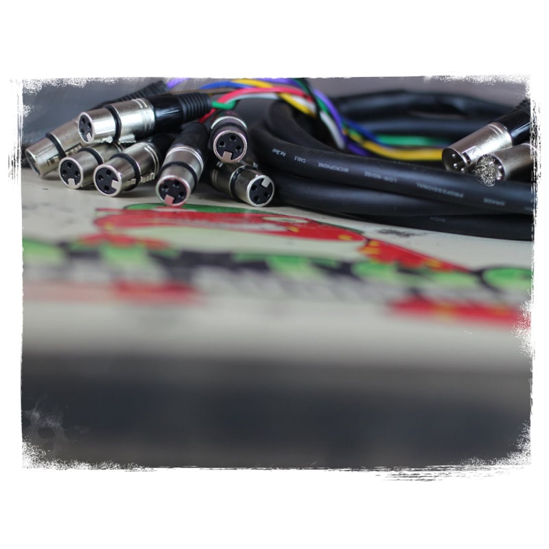 XLR Snake Cable 8-Channel 10ft (2-Pack) by FAT TOAD - Pro-Audio Shielded 3-Pin Balanced Patch Cables for Studio Stage, Live Sound & DJ Mixer GeekStands.com
