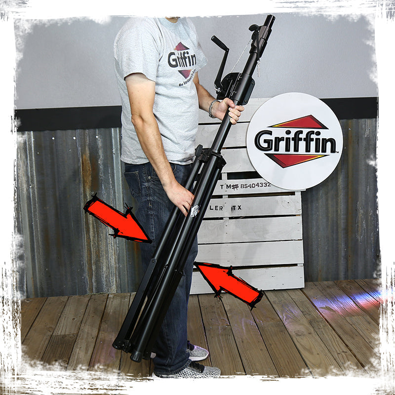 Crank Up Light Stands (2 Pack) Stage Lighting Truss System by GRIFFIN - Portable Speaker Tripod Platform Rig - Adjustable Trussing DJ Booth Kit, T Bar GeekStands.com