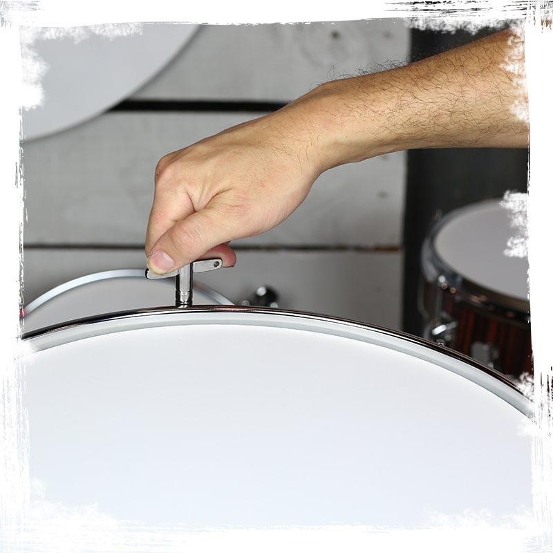 Deluxe Snare Drum by GRIFFIN | 14" x 5.5" Poplar Wood Shell with Zebra PVC Glossy Finish | Percussion Musical Instrument with Drummers Key for Students & Professionals | 8 Tuning Lugs & Snare Strainer GeekStands.com
