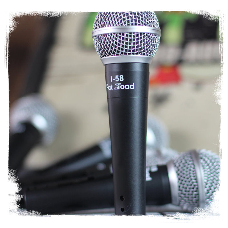 Cardioid Dynamic Microphones & Clips (6 Pack) by FAT TOAD - Professional Vocal Handheld, Unidirectional Mic - Singing Microphone Designed for DJ Stage GeekStands.com