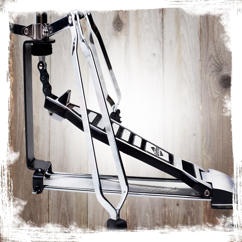 Deluxe Hi-Hat Stand by GRIFFIN | Hi Hat Cymbal Pedal With Pull Chain | HiHat Mount with Chrome Double Braced Hardware Accessory Set | Adjustable High Hat Holder Ideal for Mobile Percussion Drummers GeekStands.com
